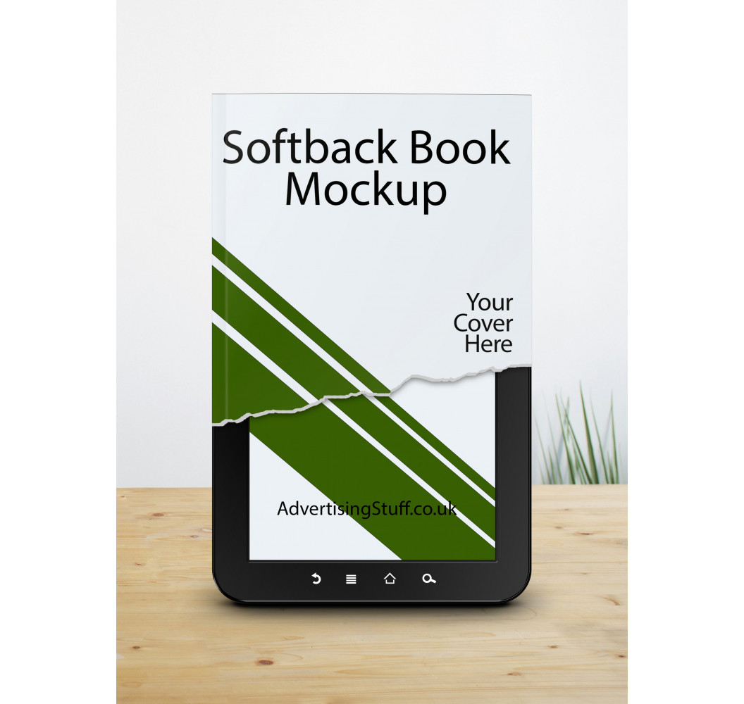 eReader/Softback Book Mockup eReader/Softback Book Mockup